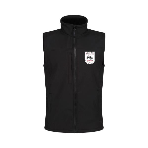 2-Lagen Softshell-Weste - schwarz